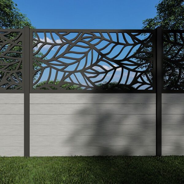 Composite Fence Panels with N°41 90cm Screen (Inc Aluminium Posts ...