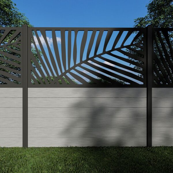 Composite Fence Panels with N°223 90cm Screen (Inc Aluminium Posts ...