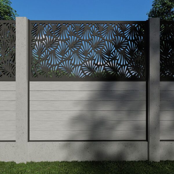 Composite Fence Panels with N°49 90cm Screen (For Concrete Posts ...