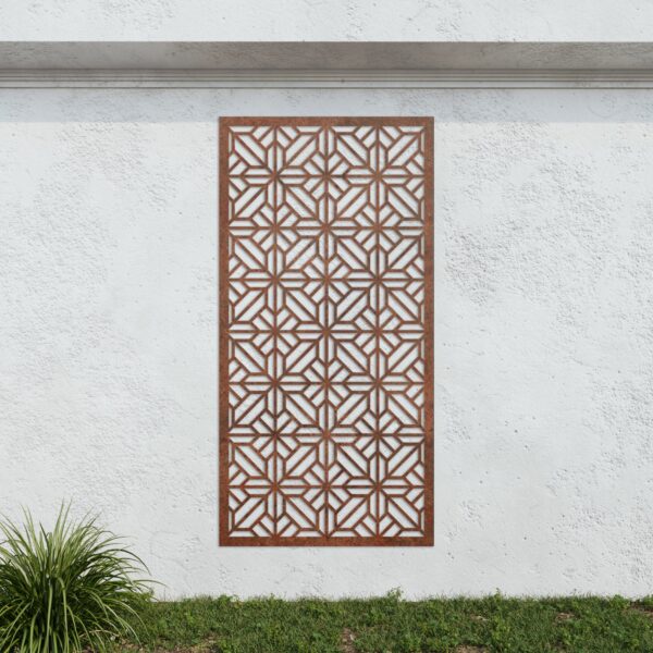 Corten-Steel-No208-Metal-Garden-Screen