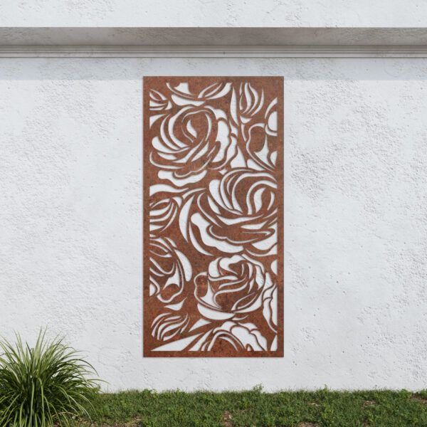 Corten Steel No72 Metal Garden Screen