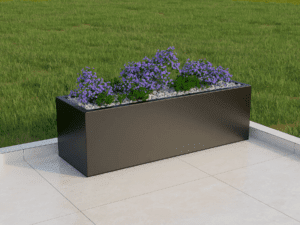 90cm Galvanised Steel Trough Metal Planter