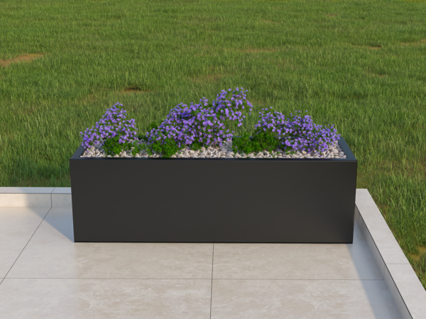 90cm Galvanised Steel Trough Metal Planter