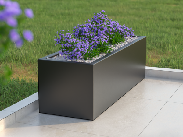 90cm Galvanised Steel Trough Metal Planter