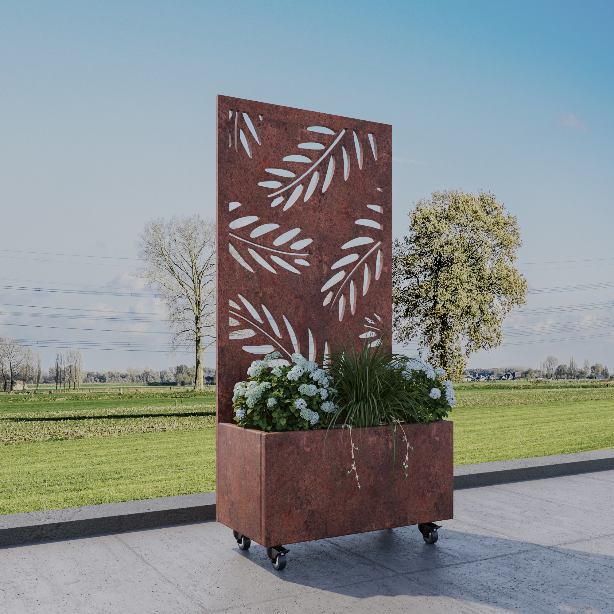 corten planter no54