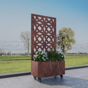 Corten Planter with No182 Corten Screen