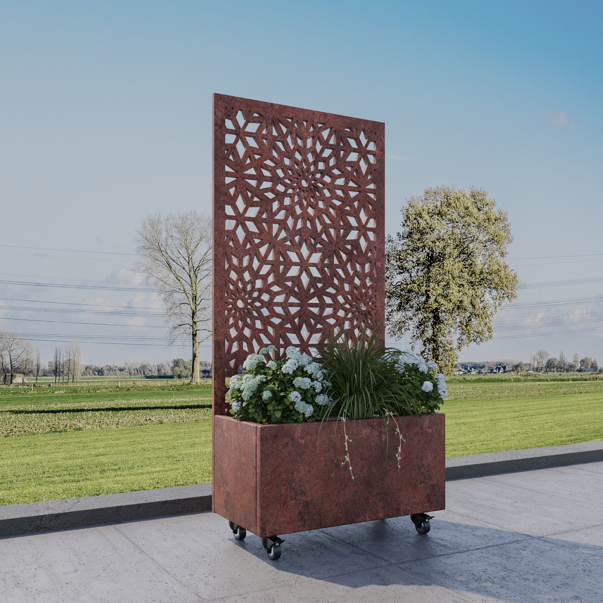 corten planter no195