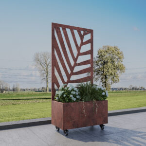 Corten Planter with No223 Corten Screen