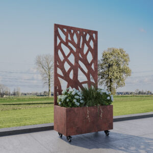 Corten Planter with No236 Corten Screen