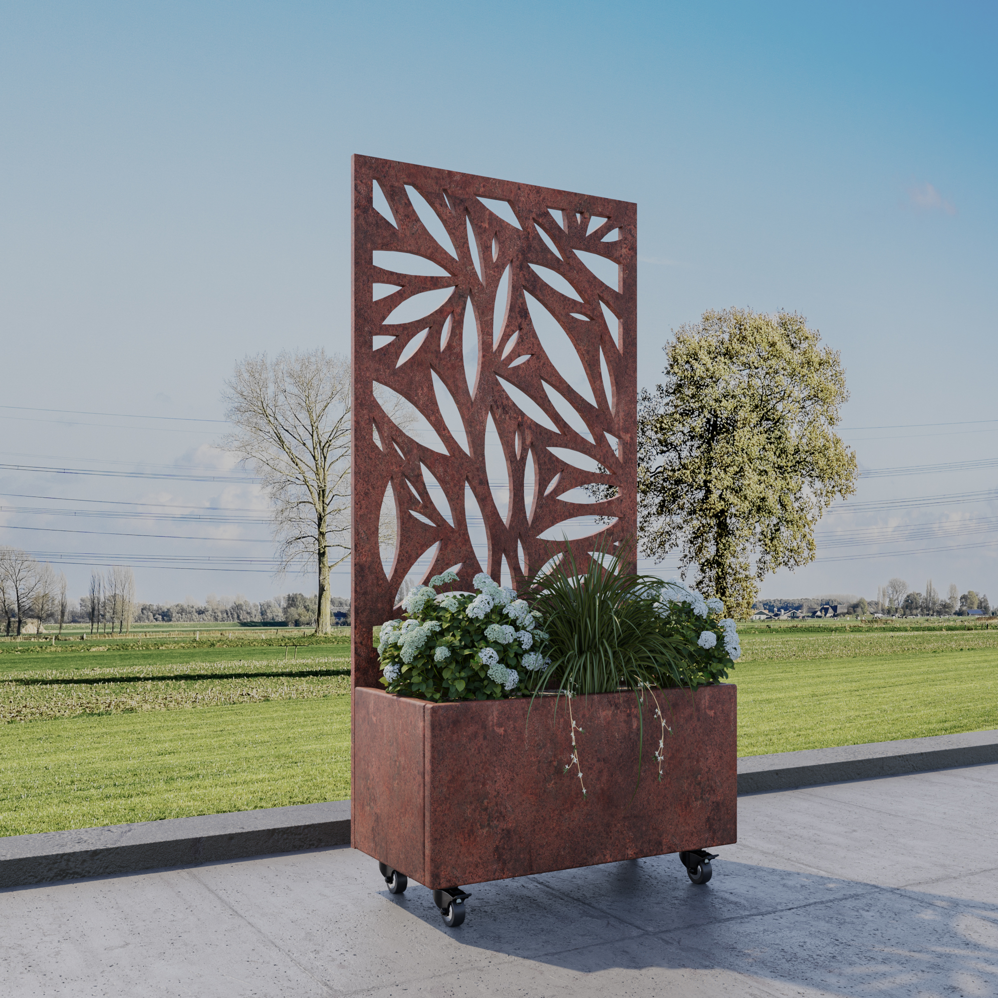 corten planter no258