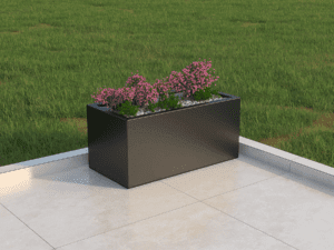 60cm Galvanised Steel Trough Metal Planter