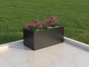 60cm Galvanised Planter