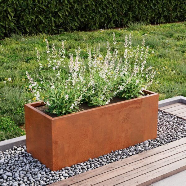 100cm Corten Steel Planter