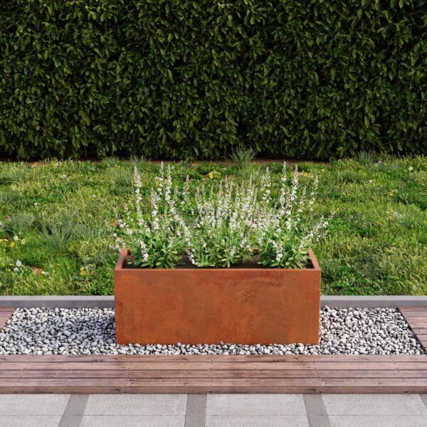 100cm Corten Steel Planter