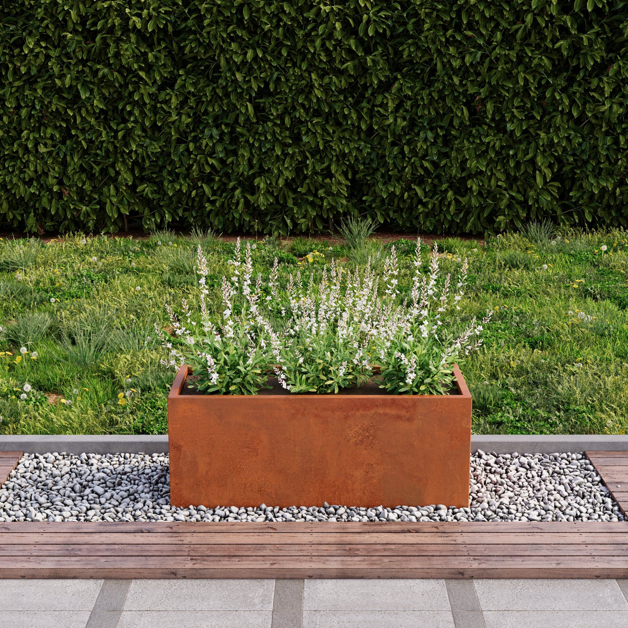 100cm Corten Steel Planter