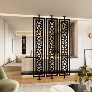 Metal Room Divider No18 – Double Framed 460mm – Bespoke Height