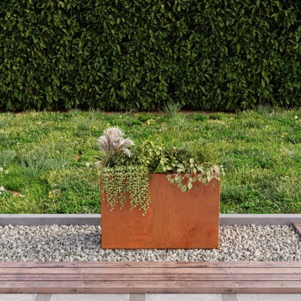 75cm tall corten planter