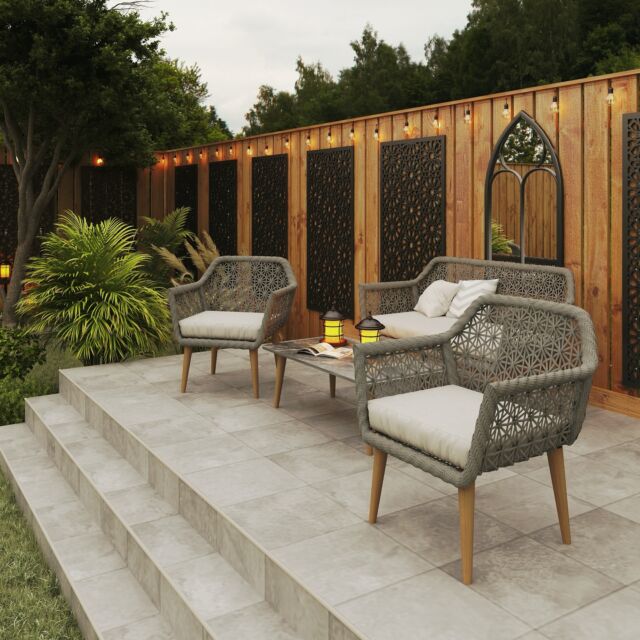 Step into serenity ✨🌿 Our decorative garden screens set the perfect backdrop for an elegant outdoor retreat. Pair it with cozy seating, warm lighting, and lush greenery for a space that’s both inviting and uniquely yours. 🌙💫 Transform your garden into a work of art! What’s your favorite feature in this setup? Let us know below! 🖤 

#GardenGoals #OutdoorLiving #DecorativeScreens #GardensUK #GardenScreens #LuxuryScreens #OutdoorLiving #UKGardens