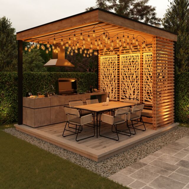 Even in the heart of winter, you can create a cosy and stylish outdoor setup. These elegant garden screens not only provide privacy but also elevate the look of your space with their intricate design 🌿. Paired with warm lighting and comfortable seating, it’s the perfect way to enjoy the outdoors year-round.

#OutdoorLiving #GardenInspiration #WinterVibes #CosySpaces #GardenScreens #StylishOutdoors