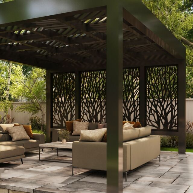 Because let’s be honest... the UK weather can be unpredictable ☁️☀️🌧️ But with a pergola like this, your garden is a cosy retreat all year round. Add style, shelter & a touch of privacy with decorative screens. Who’s ready to upgrade their outdoor space? ✨

#GardenGoals #OutdoorLivingUK #PergolaVibes #BritishWeatherProof #GardenDesign #AlFrescoLiving #LuxuryLandscaping #StayCosyOutside